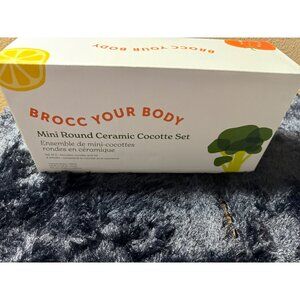 Mini Round Ceramic Cocotte Set By Brocc Your Body NEW